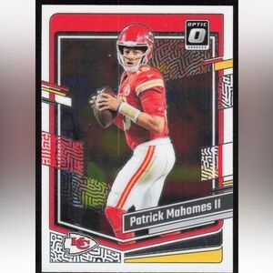 Patrick Mahomes 2023 Panini Optic Kansas City Chiefs NFL Football Card
